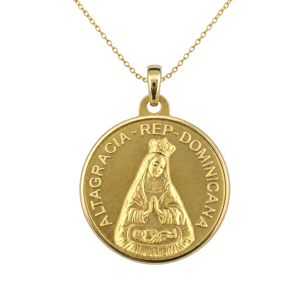 Medallón de la Virgen de la Altagracia